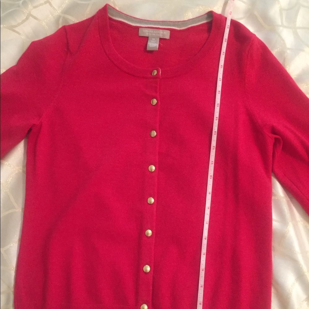 Banana republic pink wool cardigan